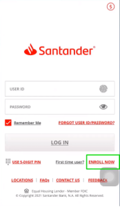 Register App Santander
