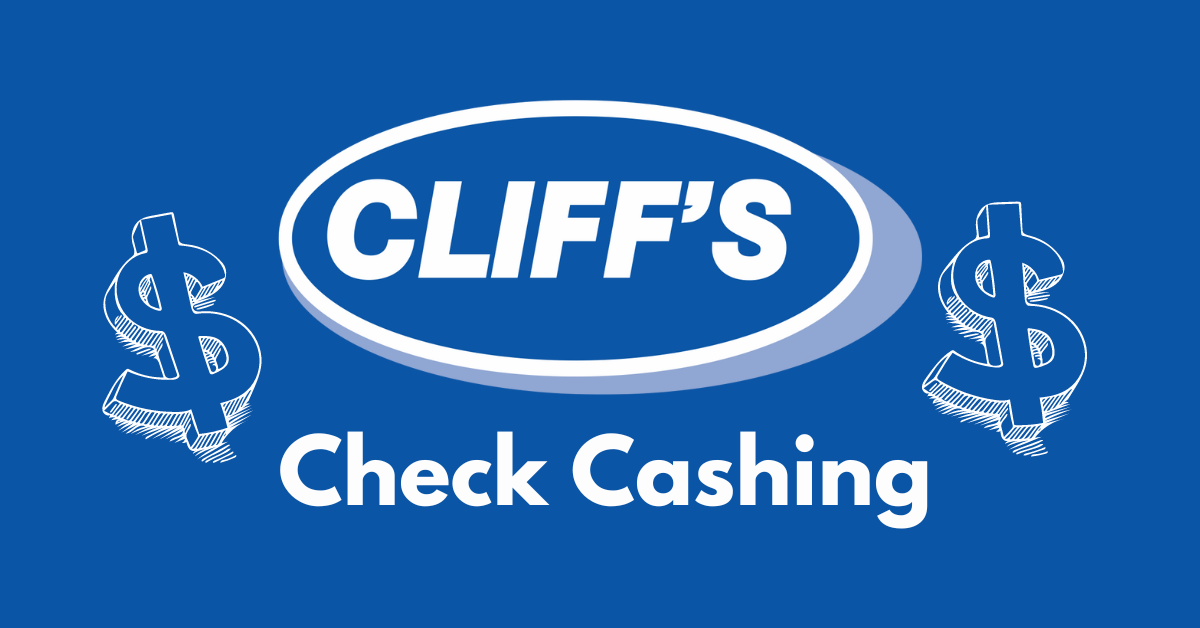 Cliffs check cashing